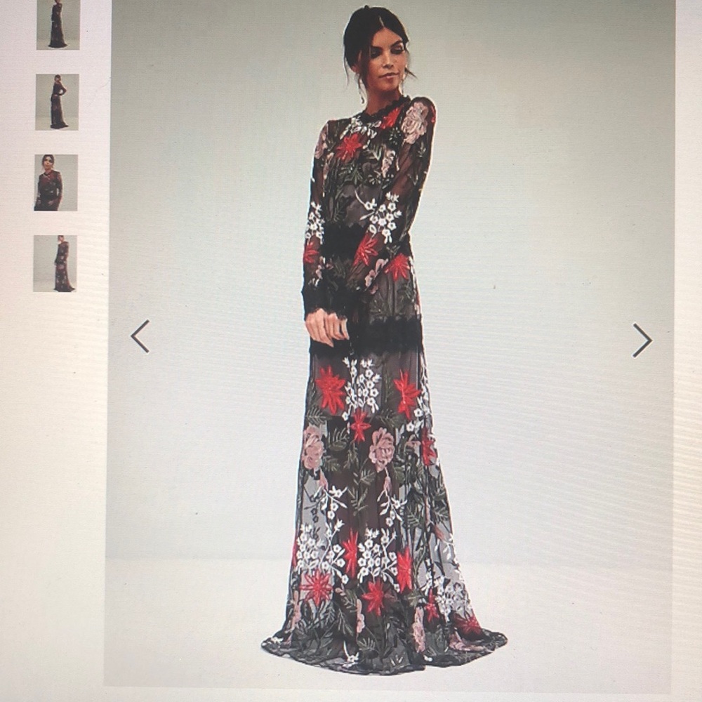 Bronx and Banco Bonita Embroidered Maxi Dress
